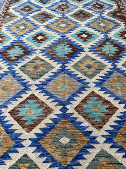 Handmade Flat Weave Kilim Rug ( 242 cm x 156 cm ) SK#1114