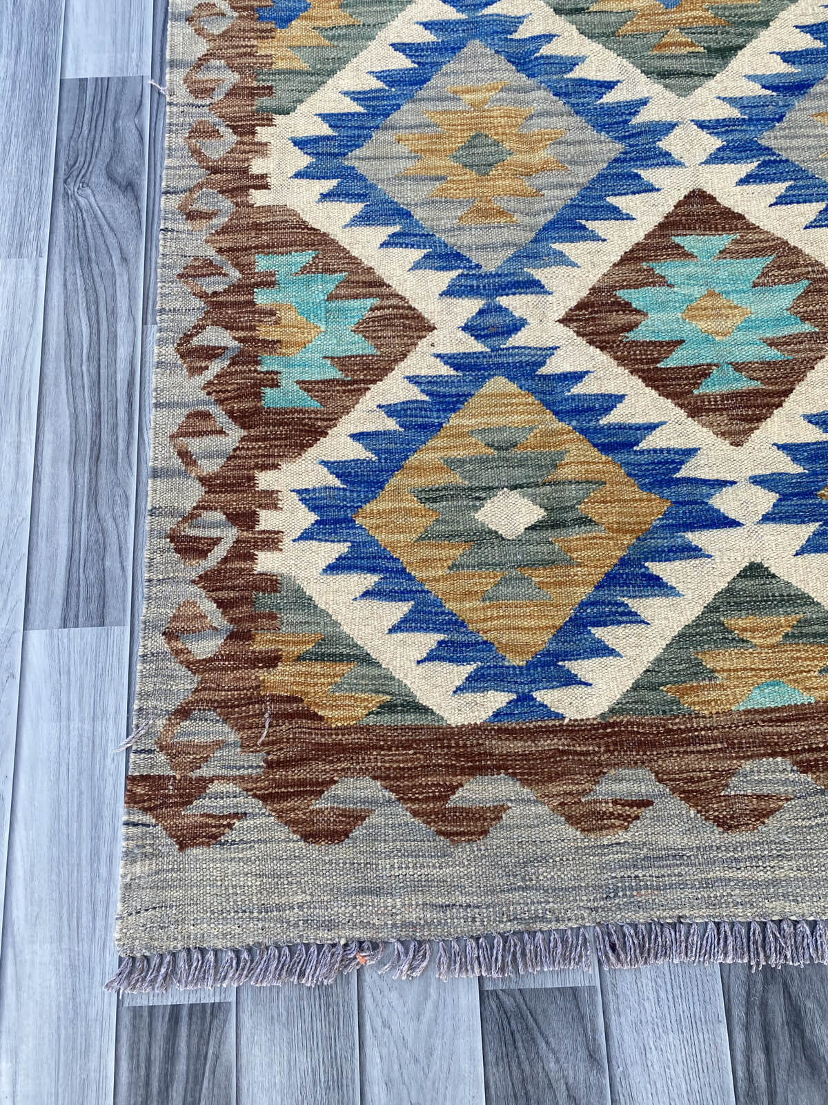 Handmade Flat Weave Kilim Rug ( 242 cm x 156 cm ) SK#1114