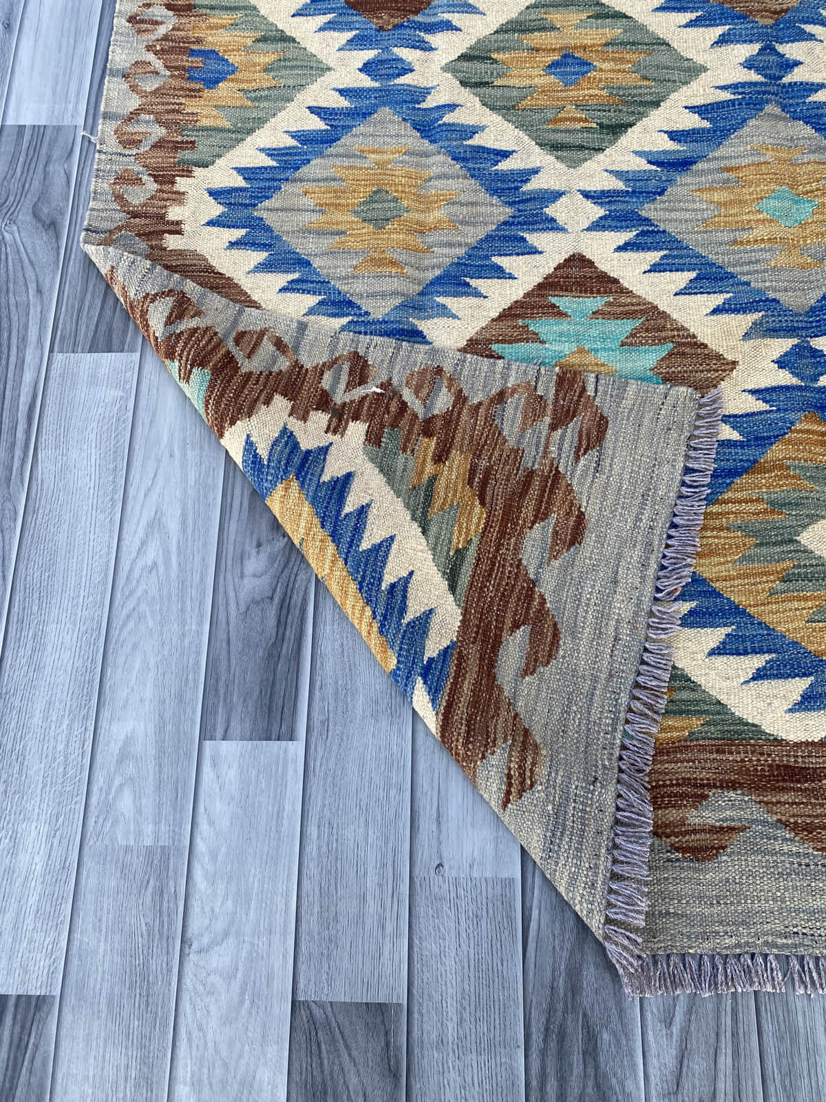 Handmade Flat Weave Kilim Rug ( 242 cm x 156 cm ) SK#1114