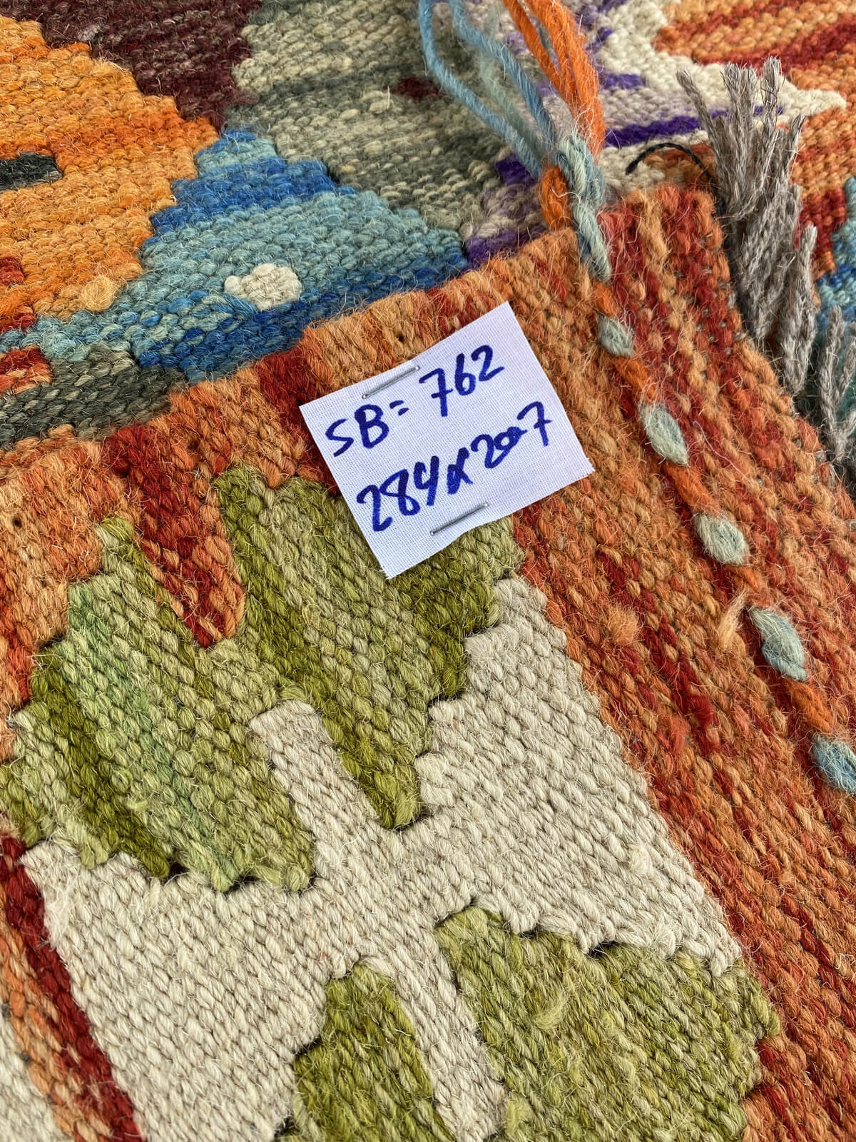 Handmade Afghan Chobi Kilim Rug 284x207 cm KAS#762