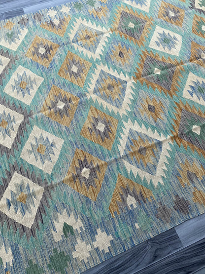 Handmade Flat Weave Kilim Rug  244 cm x 168 cm  SK#1115