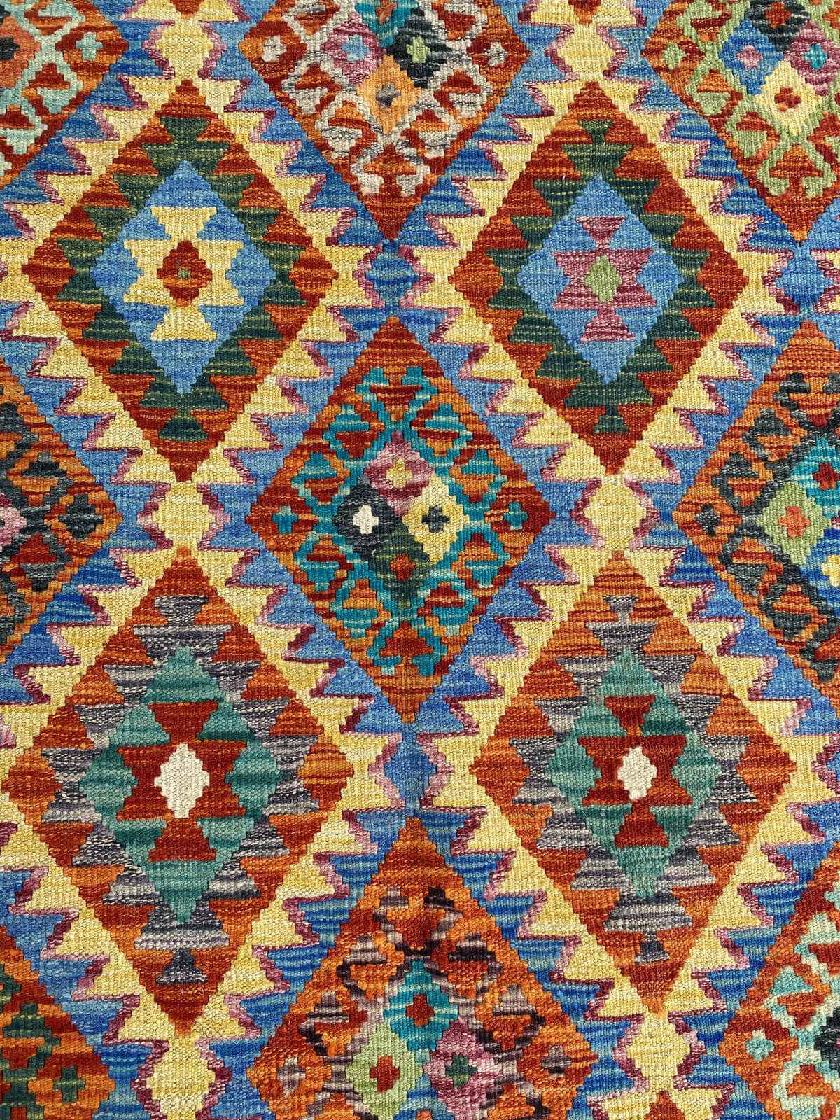 Handmade Afghan Chobi Kilim Rug 306x203 cm KAS#763