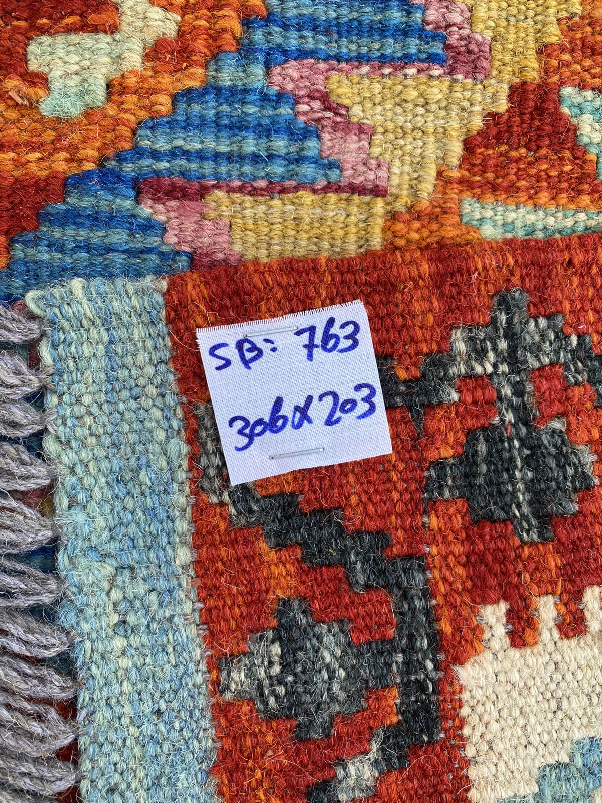 Handmade Afghan Chobi Kilim Rug 306x203 cm KAS#763