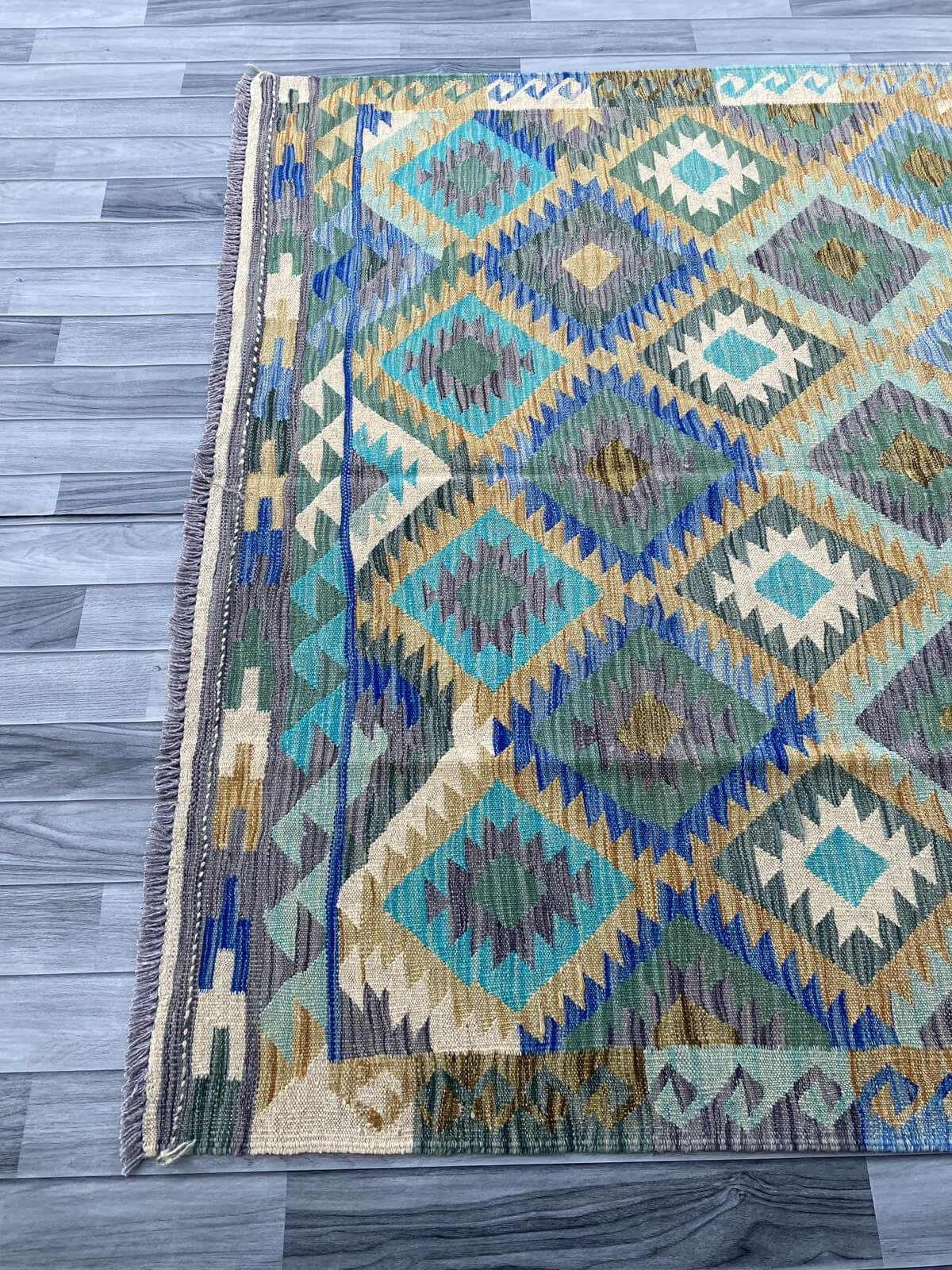 Handmade Flat Weave Kilim Rug ( 249 cm x 173 cm ) SK#1116