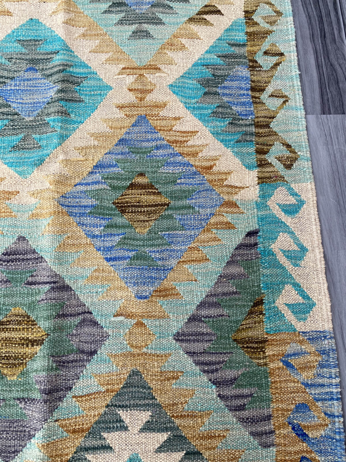 Handmade Flat Weave Kilim Rug ( 249 cm x 173 cm ) SK#1116