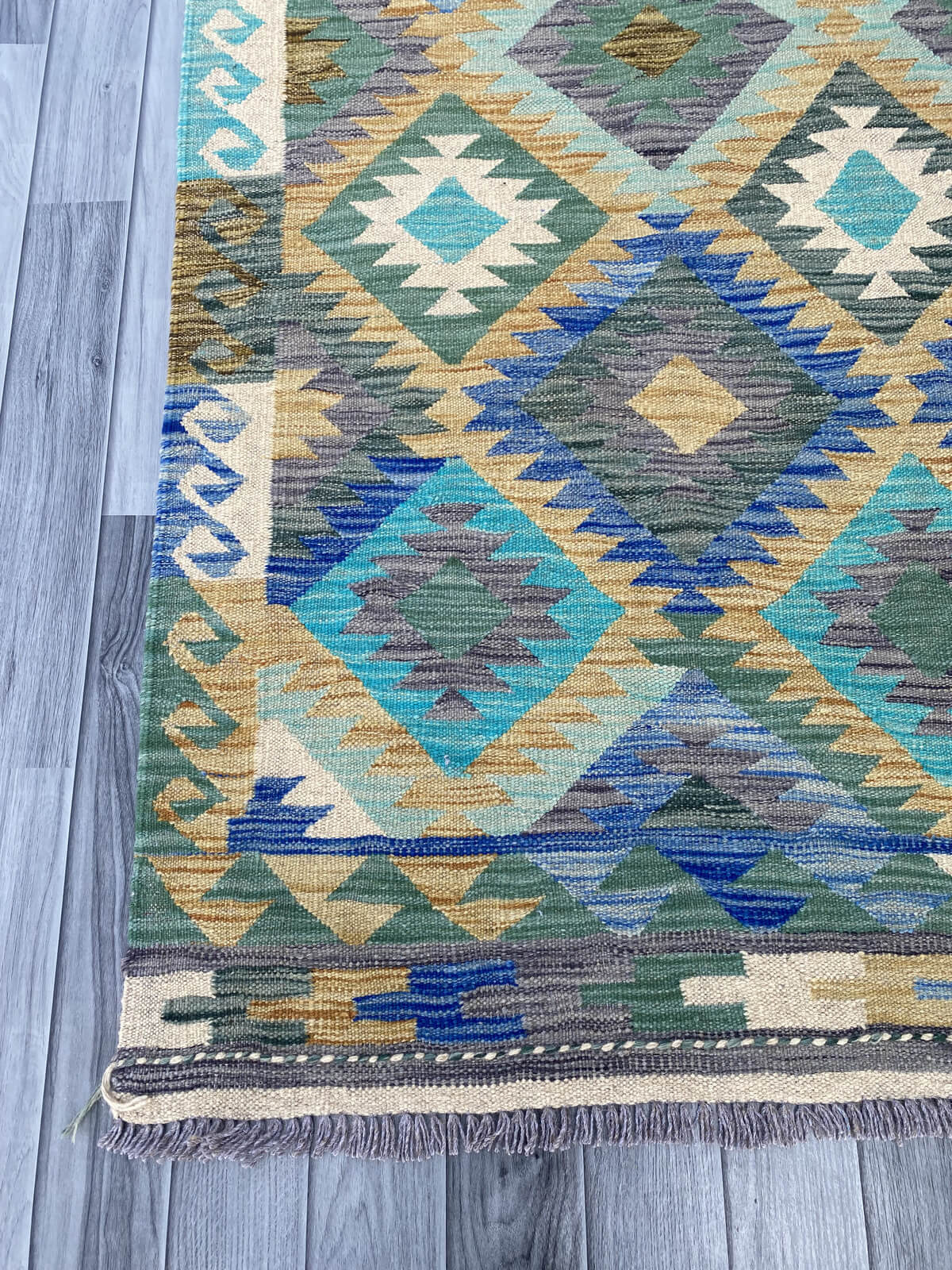Handmade Flat Weave Kilim Rug ( 249 cm x 173 cm ) SK#1116