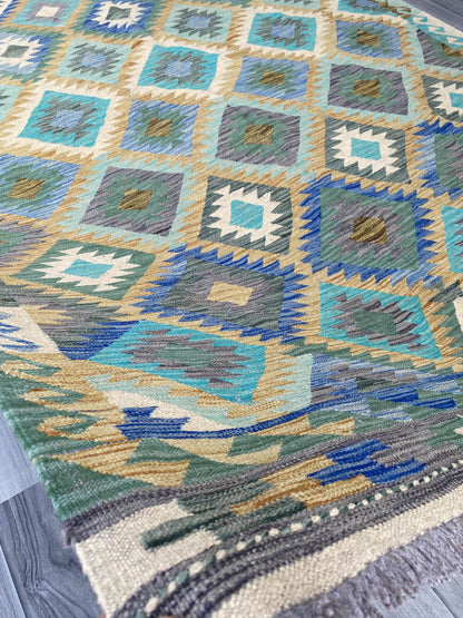 Handmade Flat Weave Kilim Rug ( 249 cm x 173 cm ) SK#1116