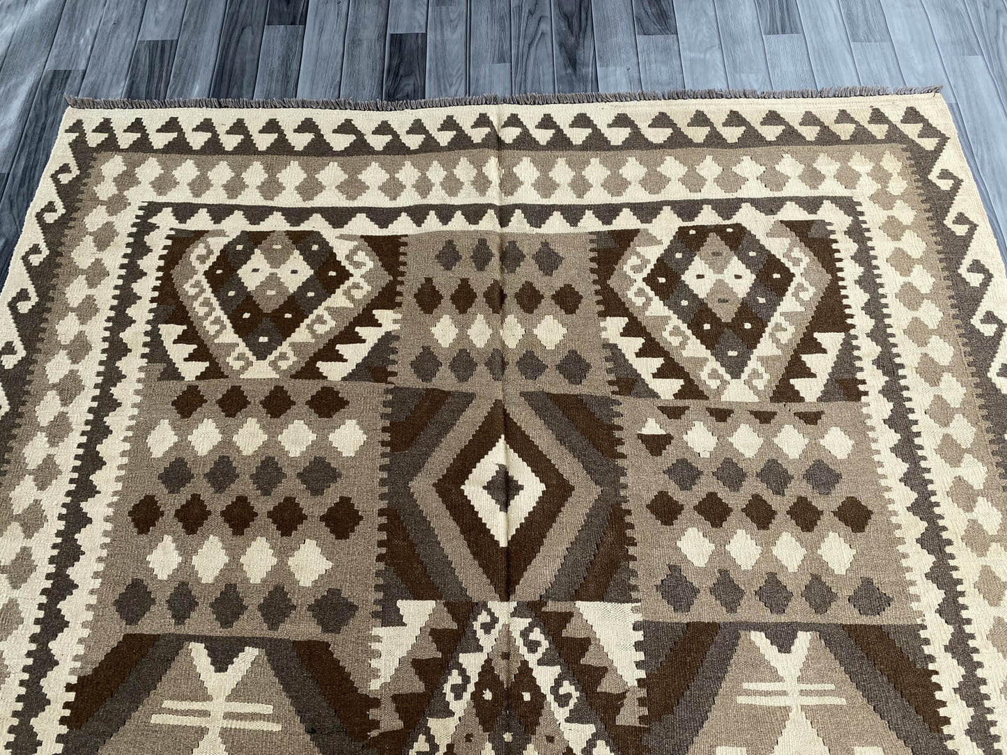 Handmade Afghan Chobi Kilim Rug 294x198 cm KAS#765