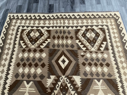 Handmade Afghan Chobi Kilim Rug 294x198 cm KAS#765