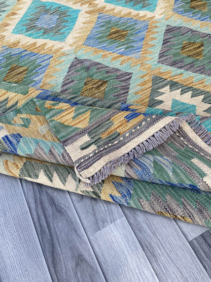 Handmade Flat Weave Kilim Rug ( 249 cm x 173 cm ) SK#1116