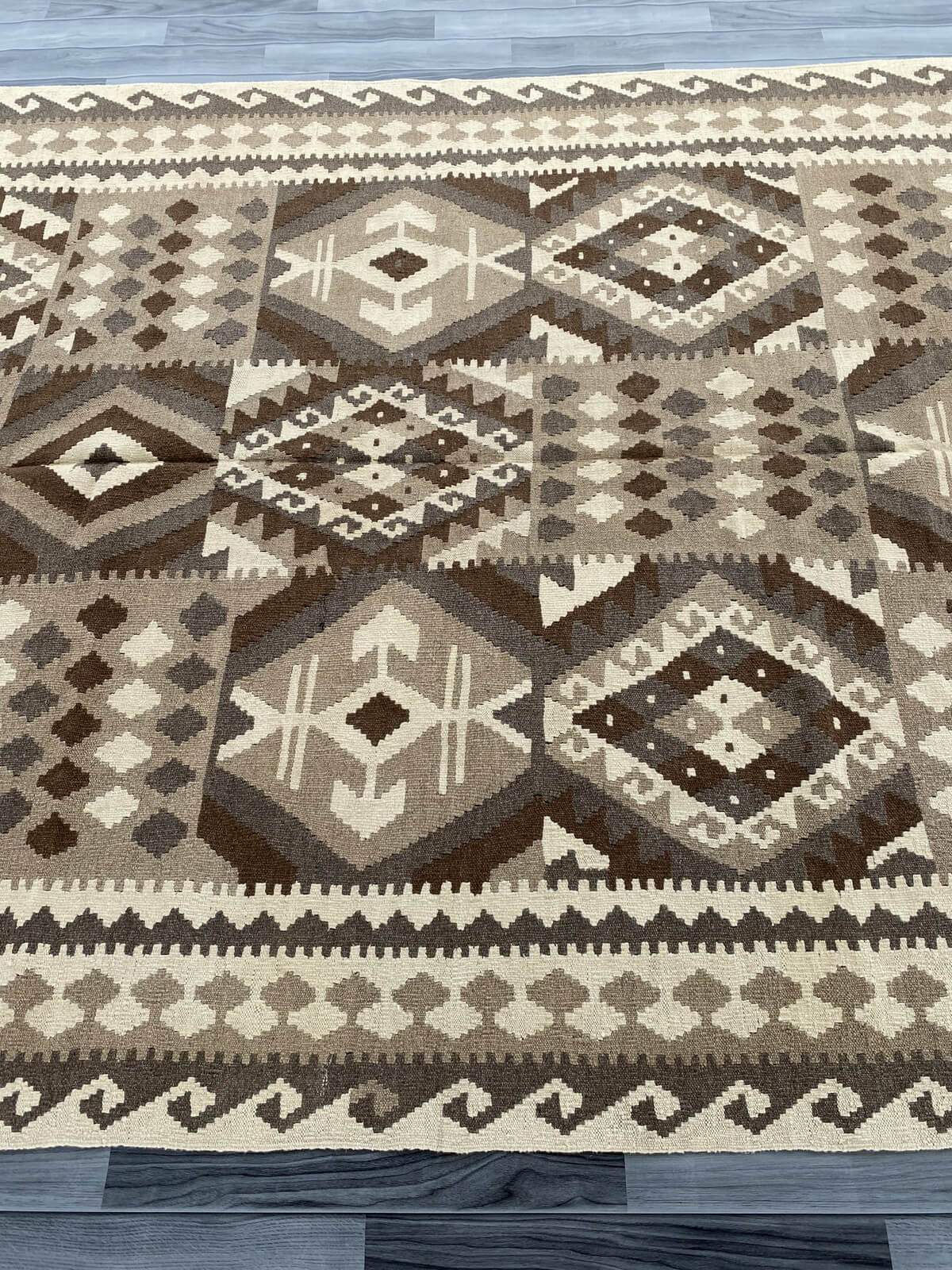 Handmade Afghan Chobi Kilim Rug 294x198 cm KAS#765