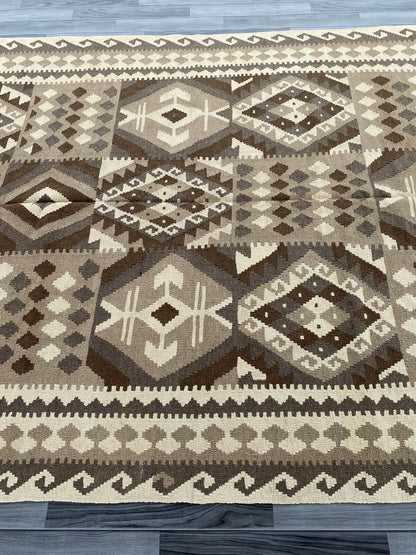 Handmade Afghan Chobi Kilim Rug 294x198 cm KAS#765