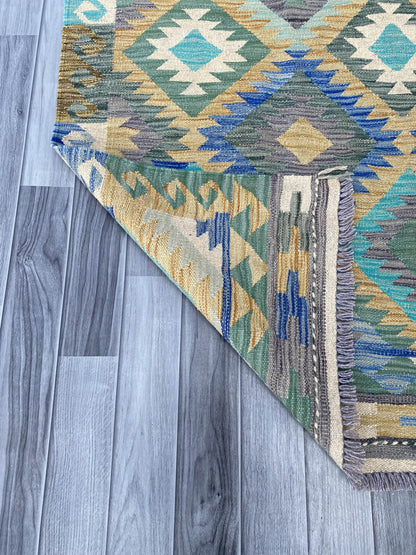 Handmade Flat Weave Kilim Rug ( 249 cm x 173 cm ) SK#1116