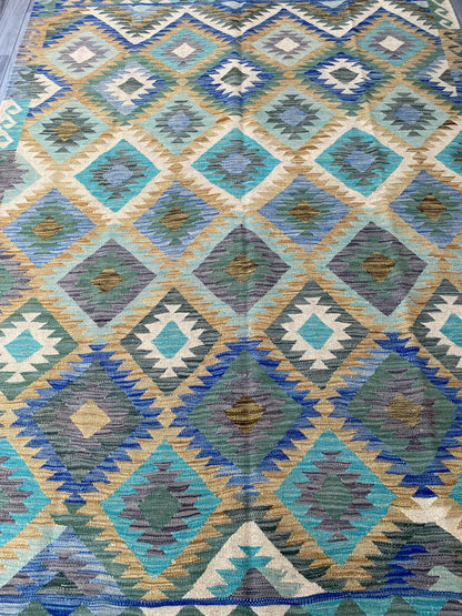 Handmade Flat Weave Kilim Rug ( 249 cm x 173 cm ) SK#1116