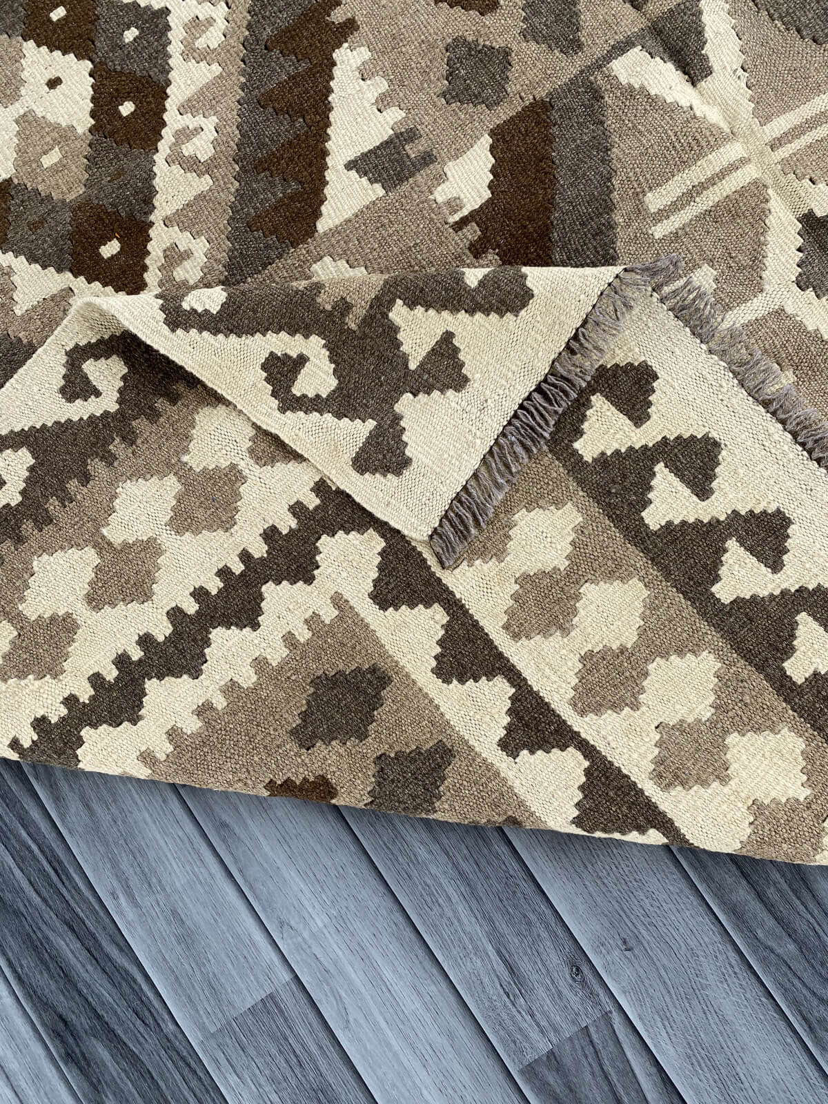 Handmade Afghan Chobi Kilim Rug 294x198 cm KAS#765