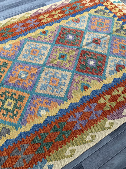 Handmade Flat Weave Kilim Rug 253 cm x 173 cm  SK#1117