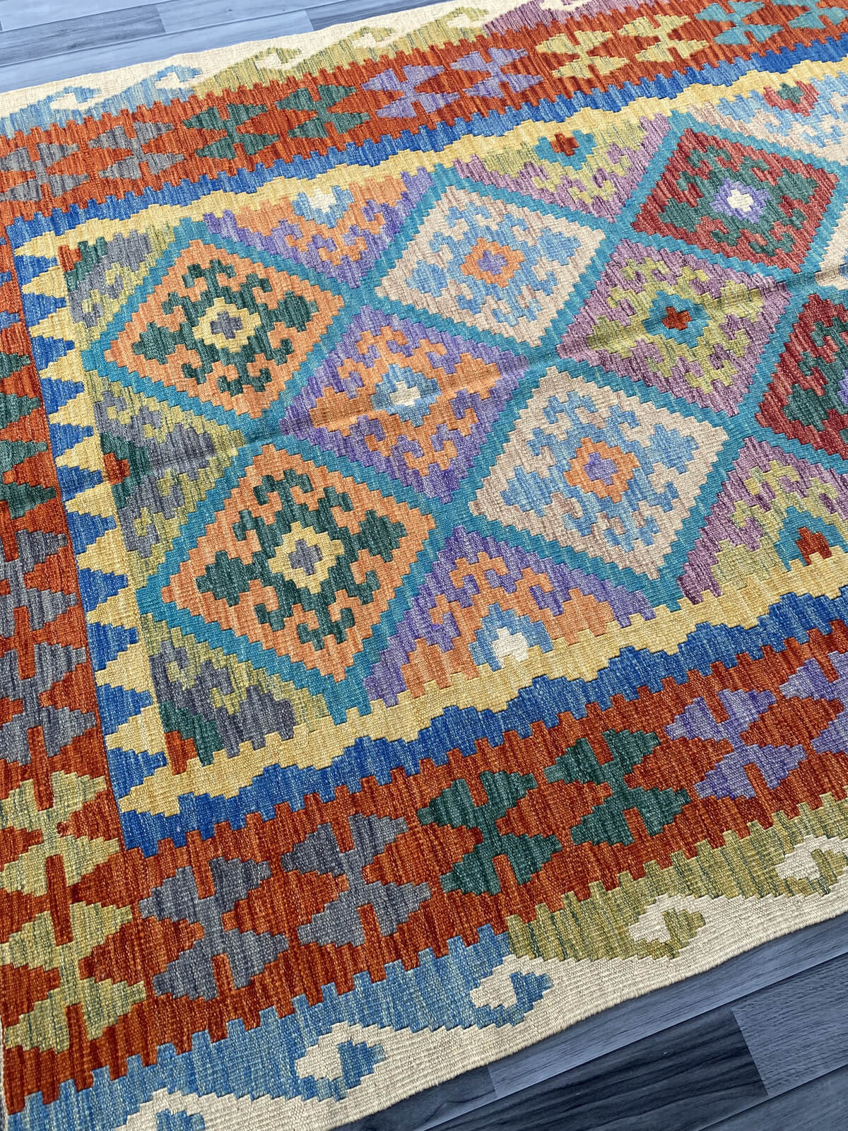 Handmade Flat Weave Kilim Rug 253 cm x 173 cm  SK#1117
