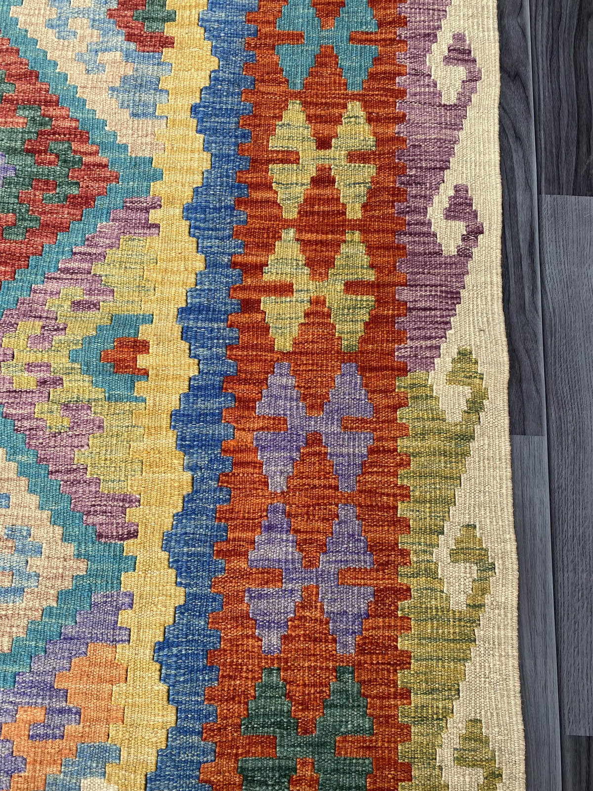 Handmade Flat Weave Kilim Rug 253 cm x 173 cm  SK#1117