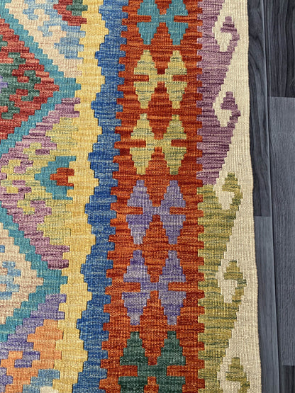 Handmade Flat Weave Kilim Rug 253 cm x 173 cm  SK#1117