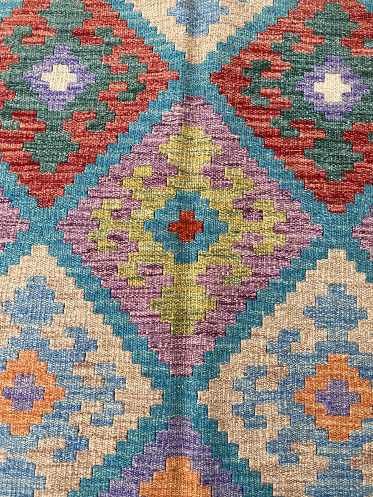 Handmade Flat Weave Kilim Rug 253 cm x 173 cm  SK#1117