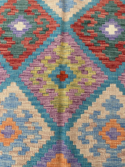 Handmade Flat Weave Kilim Rug 253 cm x 173 cm  SK#1117