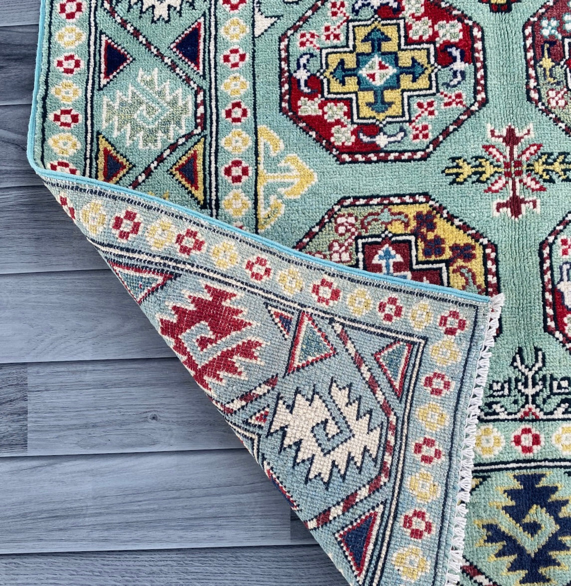Handmade Traditional Kazak Rug  151  CM x 105 CM ( SS#114)