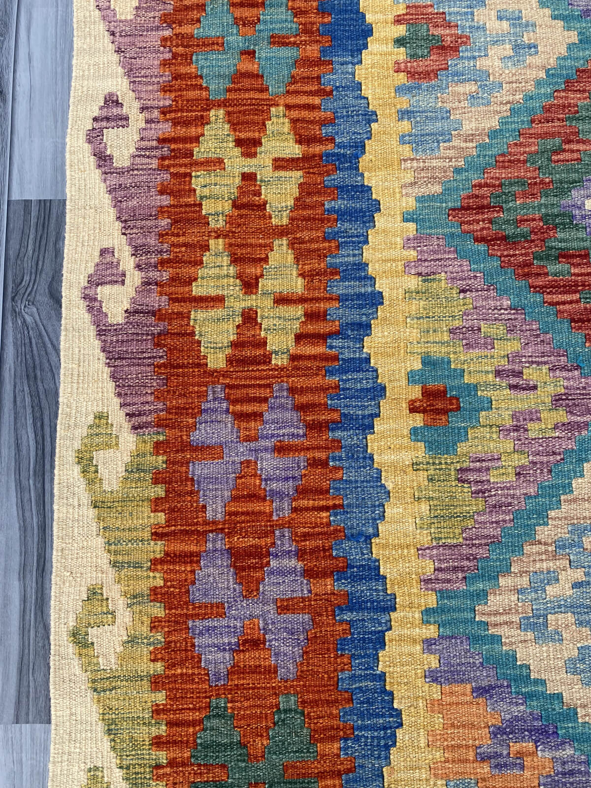 Handmade Flat Weave Kilim Rug 253 cm x 173 cm  SK#1117