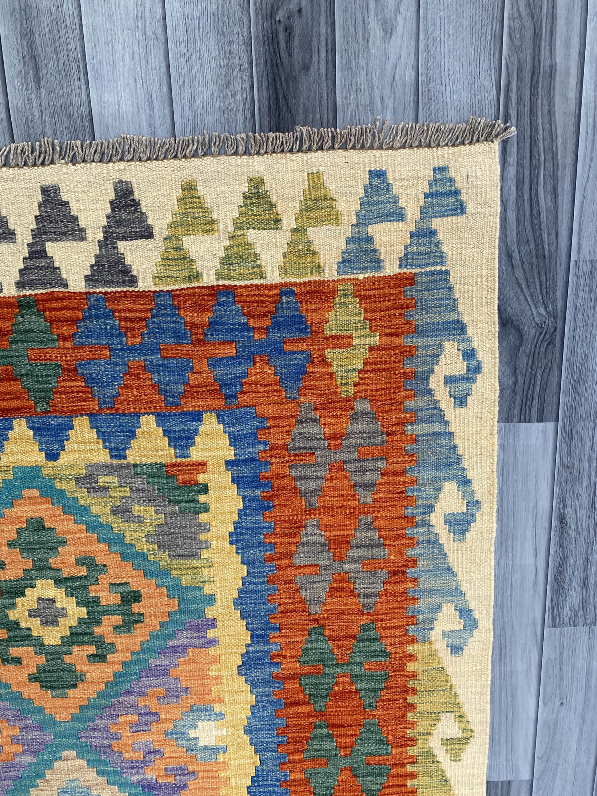 Handmade Flat Weave Kilim Rug 253 cm x 173 cm  SK#1117