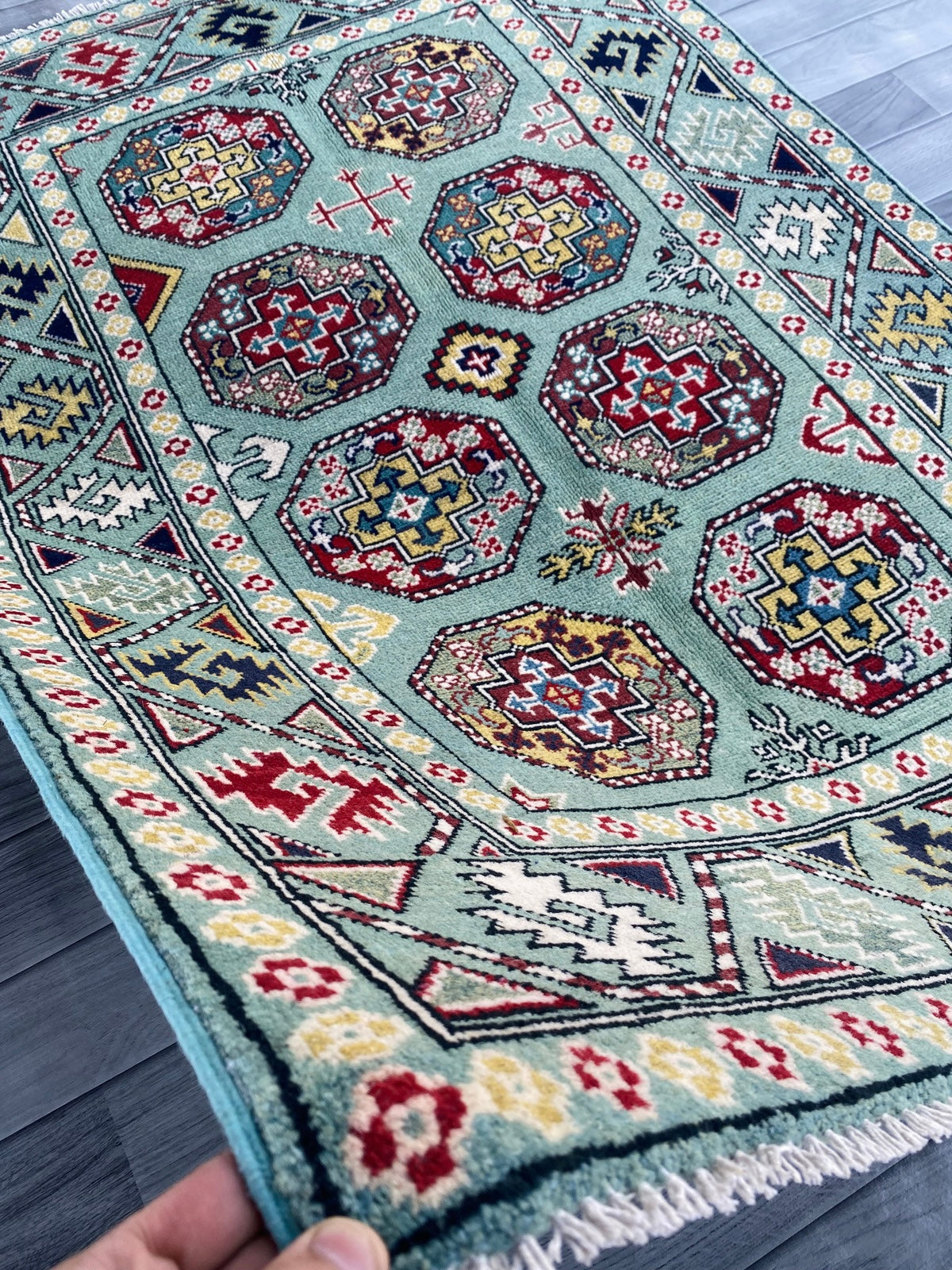 Handmade Traditional Kazak Rug  151  CM x 105 CM ( SS#114)