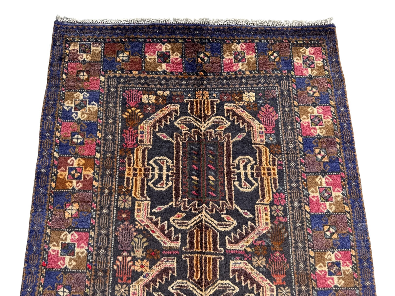Handmade Traditional Afghan Balochi Rug  217 CM x 106 CM SK#1475