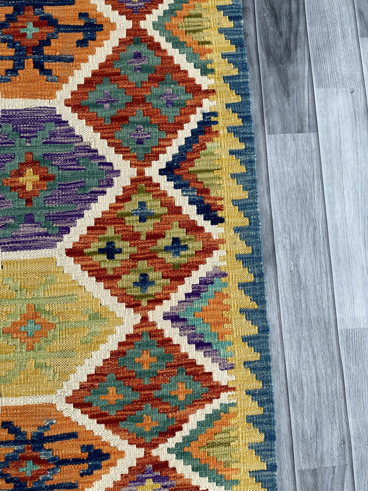 Handmade Afghan Chobi Kilim Rug 120x80 cm KAS#768