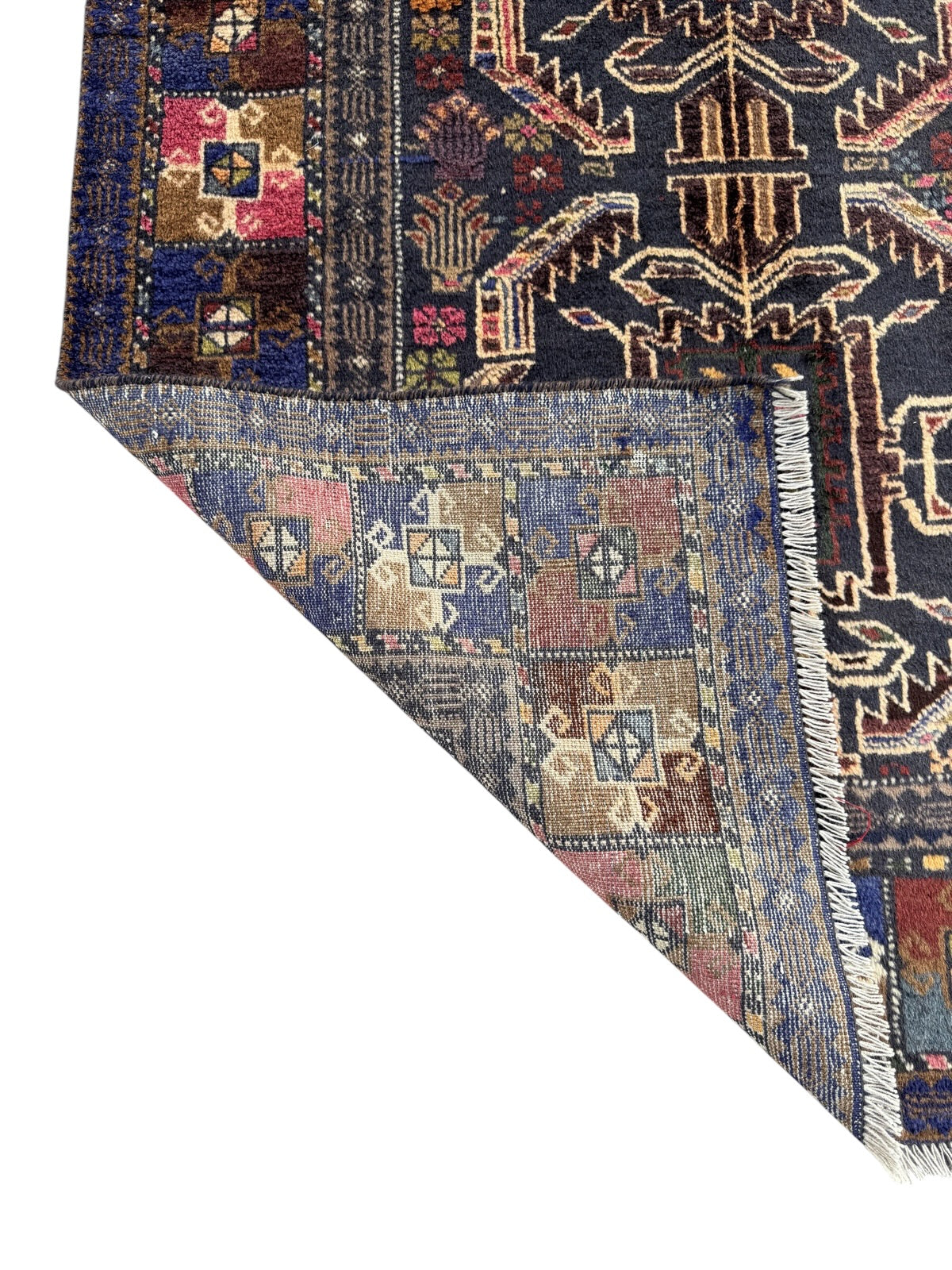 Handmade Traditional Afghan Balochi Rug  217 CM x 106 CM SK#1475