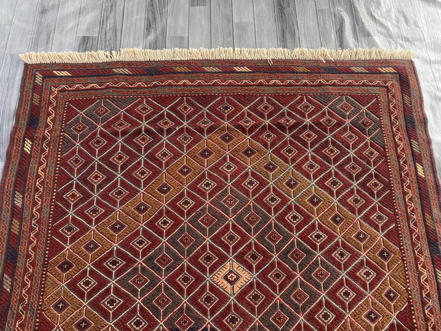Handmade Afghan Tribal Meshwani Rug 177x162 cm KAS#769