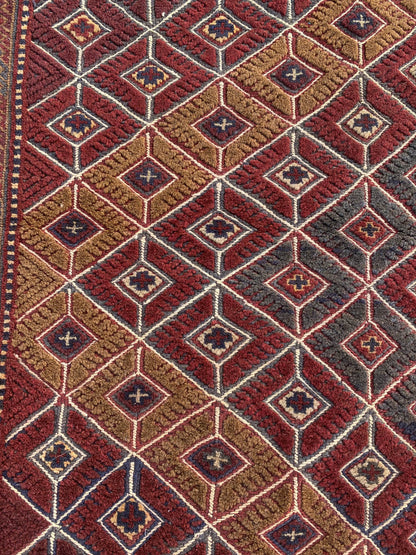 Handmade Afghan Tribal Meshwani Rug 177x162 cm KAS#769