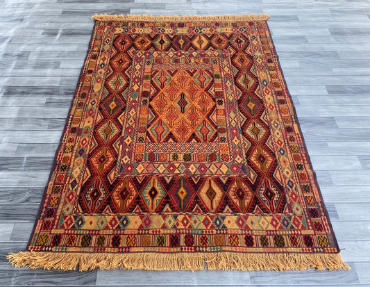 Handmade Fine Quality Meshwani Rug 195 CM x 150 CM ( SS#108)