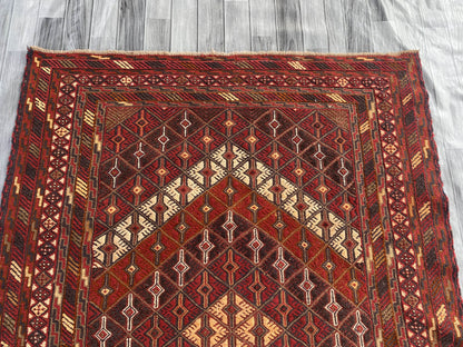 Handmade Afghan Tribal Meshwani Rug 195x145 cm KAS#770