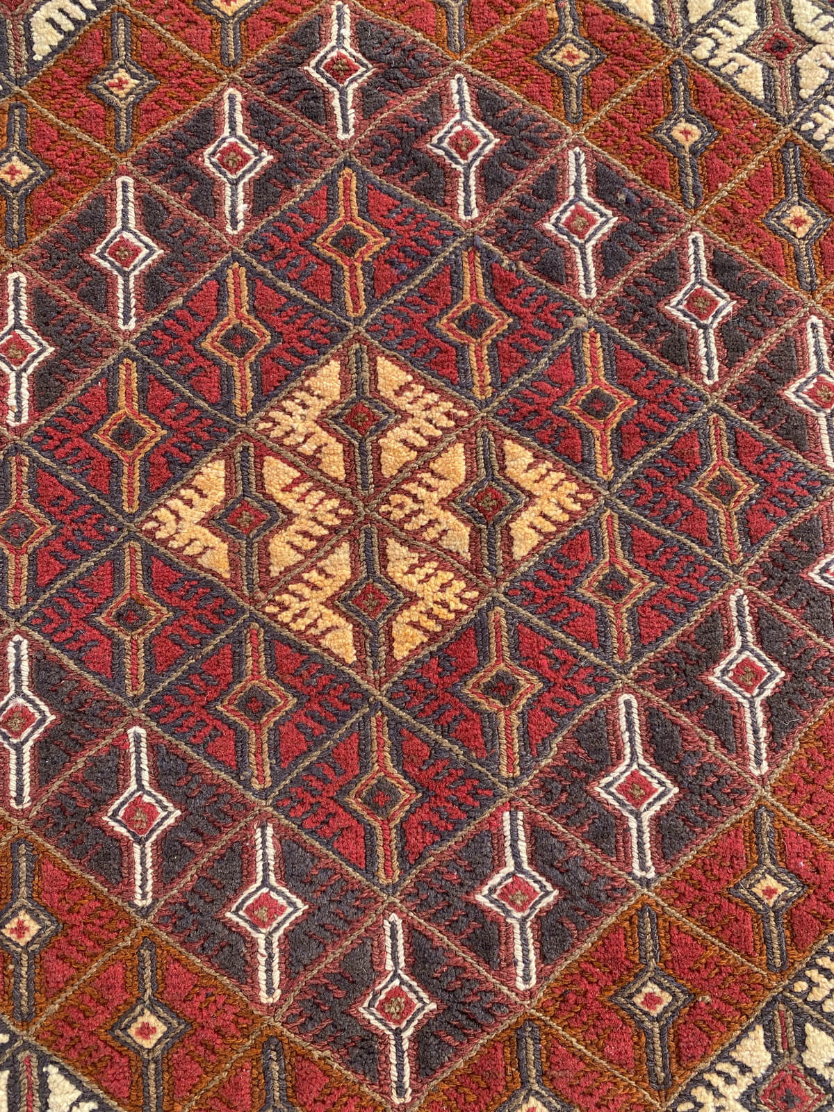 Handmade Afghan Tribal Meshwani Rug 195x145 cm KAS#770