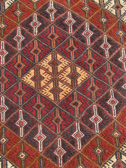 Handmade Afghan Tribal Meshwani Rug 195x145 cm KAS#770
