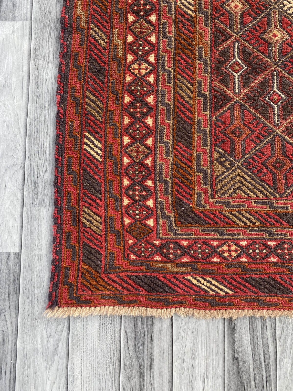 Handmade Afghan Tribal Meshwani Rug 195x145 cm KAS#770