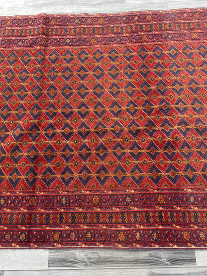 Handmade Afghan Tribal Meshwani Rug 190x148 cm KAS#771