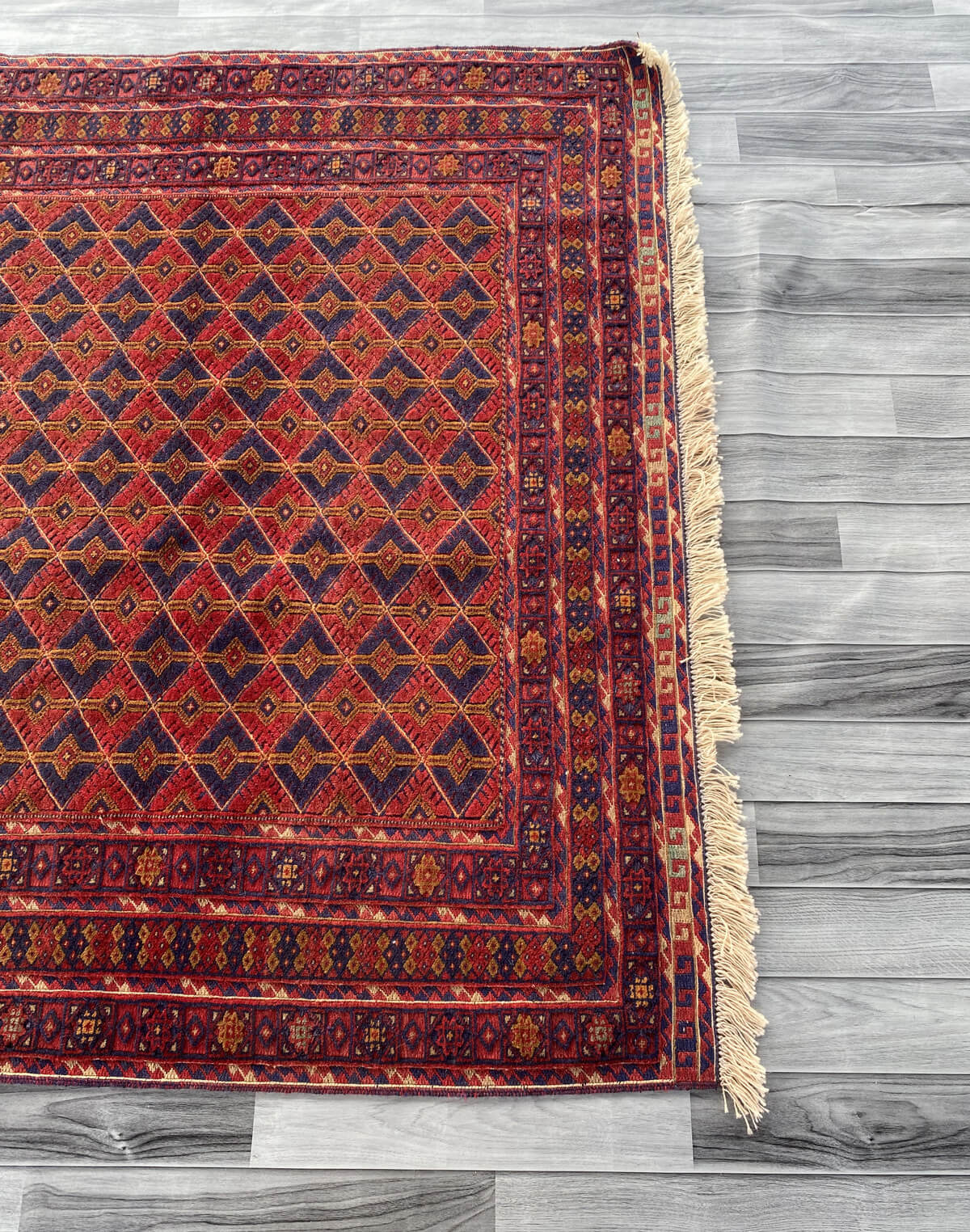 Handmade Afghan Tribal Meshwani Rug 190x148 cm KAS#771