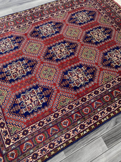 Handmade Traditional Wool Rug 195 cm x 150 cm SK#1129