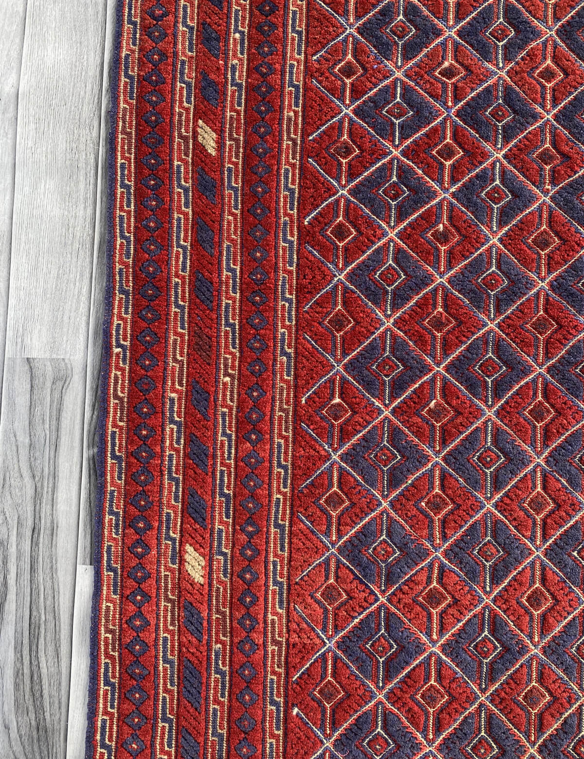 Handmade Afghan Tribal Meshwani Rug 185x160 cm KAS#772