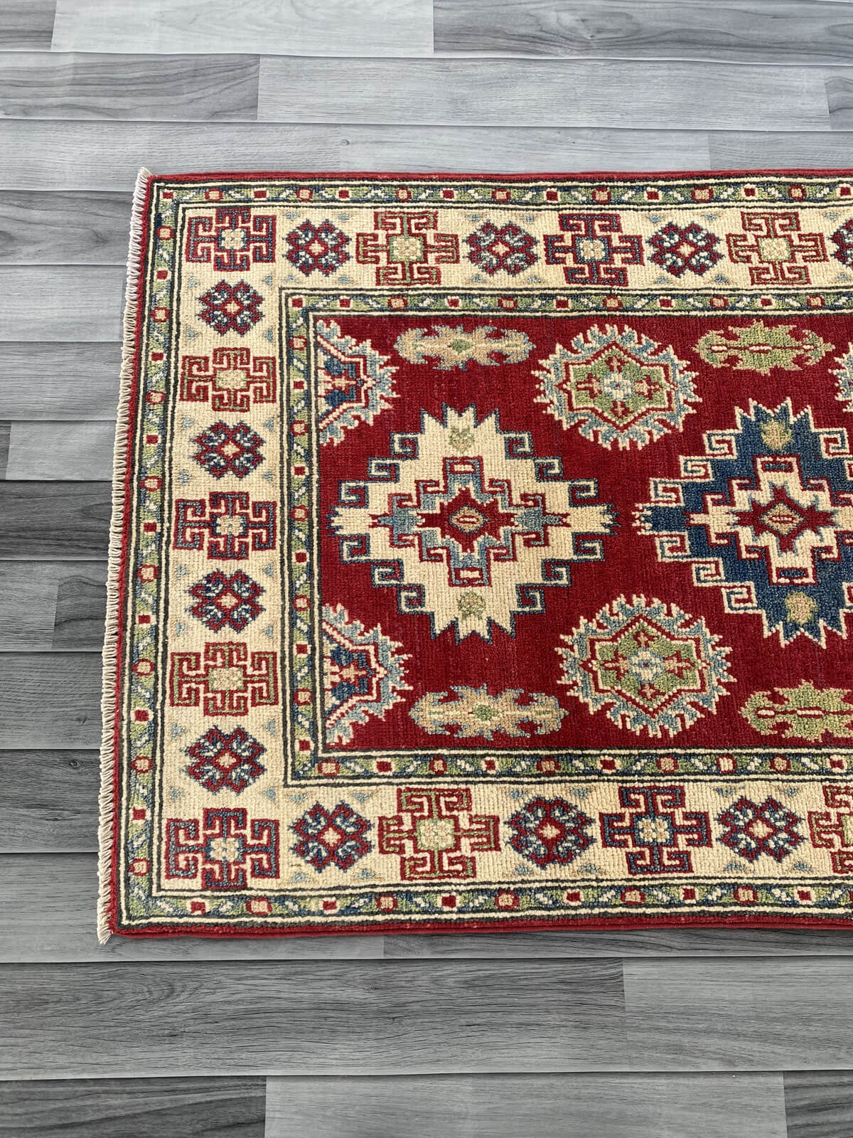 Handmade Traditional Kazak Runner Rug 400 cm x 86 cm SK#1122