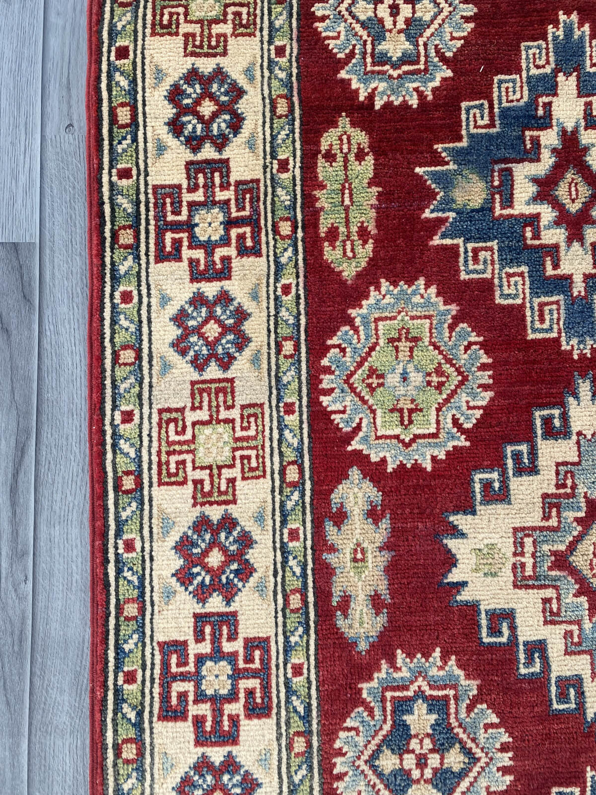 Handmade Traditional Kazak Runner Rug 400 cm x 86 cm SK#1122