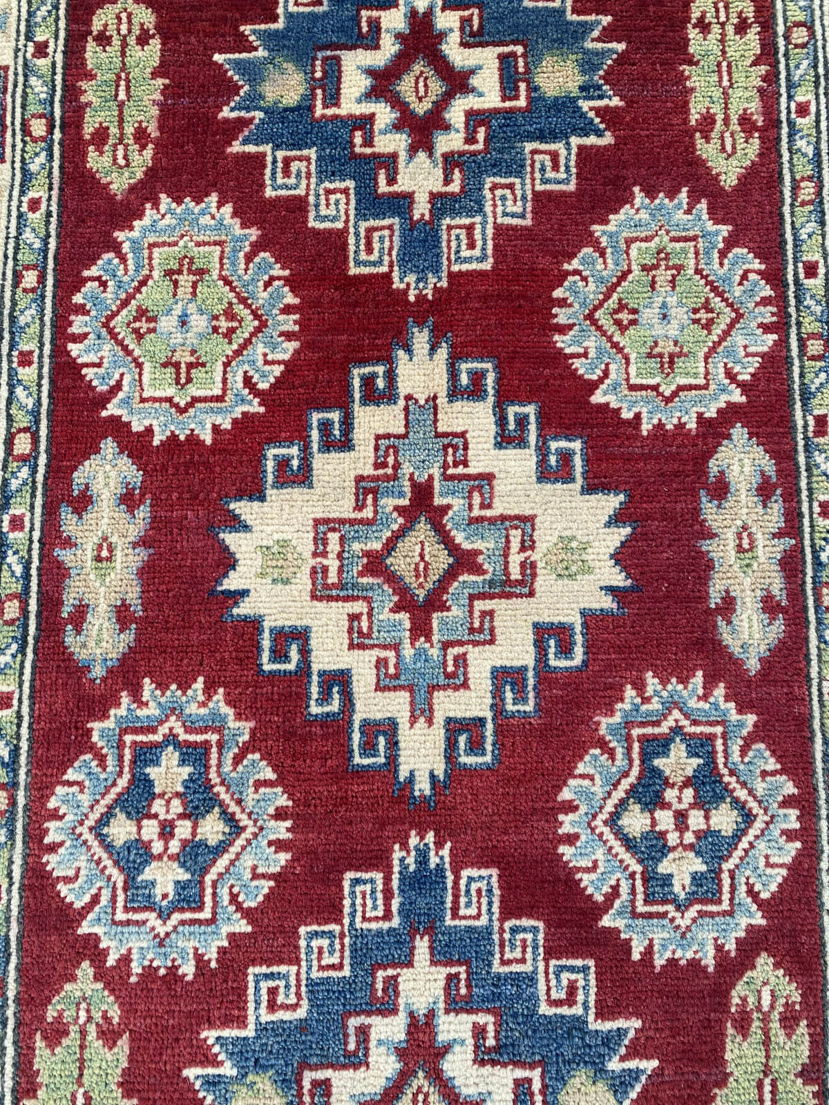 Handmade Traditional Kazak Runner Rug 400 cm x 86 cm SK#1122