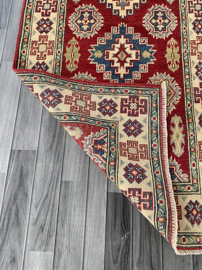 Handmade Traditional Kazak Runner Rug 400 cm x 86 cm SK#1122