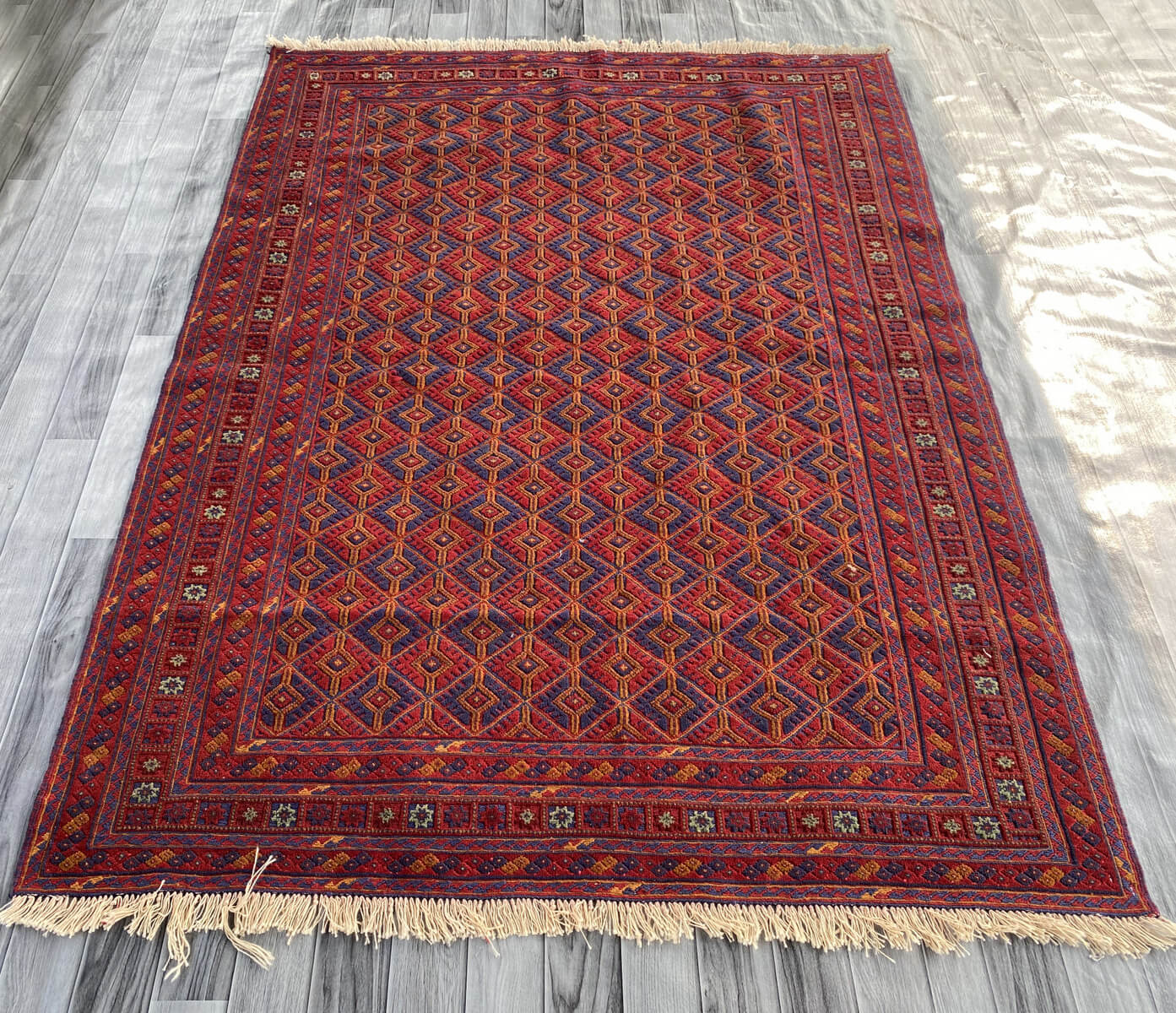 Handmade Afghan Tribal Meshwani Rug 204x152 cm KAS#775