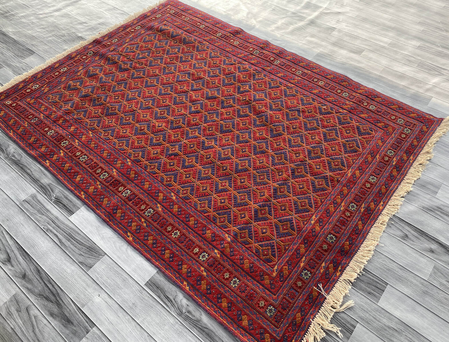 Handmade Afghan Tribal Meshwani Rug 204x152 cm KAS#775