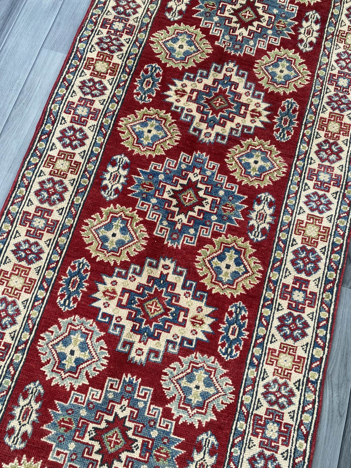 Handmade Traditional Kazak Runner Rug  288 cm x 80 cm   SK#1123